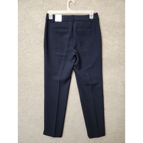 Talbots Hampshire Ankle Dress Pants Womens 6 Navy Blue Straight Leg Stretch NEW - Picture 4 of 10